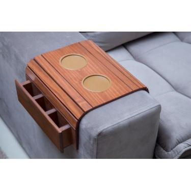 Imagem de Bandeja porta copo e porta controle - LC Marques, MEL