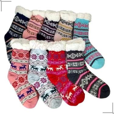 Imagem de Meia Termica Feminina E Masculina Forrada Em Lã De Carneiro - Prime Li