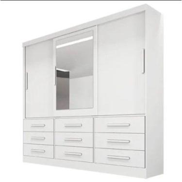 Imagem de Guarda-Roupa Athenas 3 Portas 9 Gavetas Bianchi - Bianchi moveis , bra