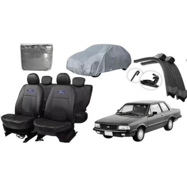Imagem de Jogo de Capas Automotivas Del Rey + Capa de Cobrir e Limpador de Parab