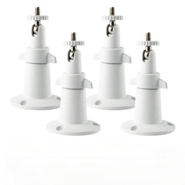 Imagem de NVRTTRR Suporte de montagem de câmera para câmera com cabeça de parafuso de 1/4 de suporte de parede compatível com Ring Stick Up Cam com fio/bateria e anel interno câmera de segurança HD, ajustável