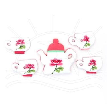 Imagem de Botão Feito a Mão Veceli - Chá Vermelho