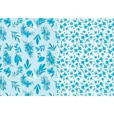 Imagem de Tecido Estampado para Patchwork - Meio a Meio By Amanda Ansaldo : Digi