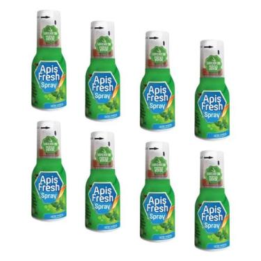 Imagem de Kit 8 Spray Mel Própolis Menta 35ml Apis Fresh - Arte Nativa