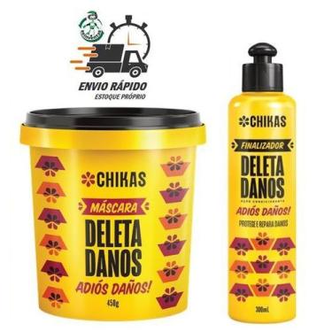 Imagem de Kit Máscara 450g + Finalizador 300ml Deleta Danos Chikas - Bio Extratu