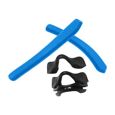 Imagem de Trushell Mais de 20 opções de kits de borracha/substituição de lente para óculos de sol OO9383 OAKLEY EVZero Pitch, Rubber Kits - Sky Blue, EVZero Pitch