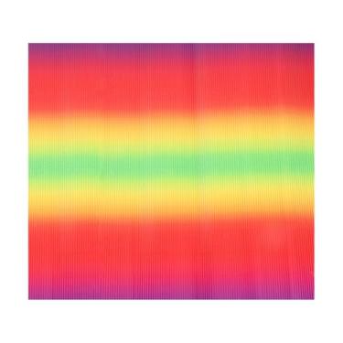 Imagem de Rebower Folhas de papelão ondulado, inserções de papelão ondulado [para projetos de artesanato e bricolage] - 50 x 68 cm/vermelho gradiente/2 peças