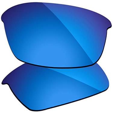 Imagem de Firtox Lentes polarizadas de substituição compatíveis com óculos de sol Oakley Flak Jacket – Azul Crush