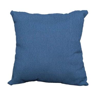 Imagem de Capa Almofada 40x40 Azul AcquaBlock Impermeável Com Zíper Premium Comfort Área Externa Liso