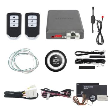 Imagem de EASYGUARD EC002PP Semi Plug Play, partida remota, com entrada passiva sem chave PKE, botão de arranque, partida sem chave, apto para motor a gás de partida chave Honda C-RV 12-18 II Civic 12-18 II
