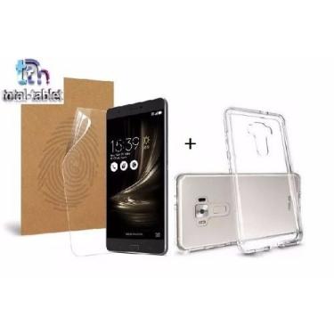Imagem de Capa + Pelicula Gel Cobre 100% Da Tela Zenfone 3 Max Zc520tl 5.2