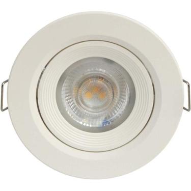 Imagem de SPOT LED REDONDO DIRECIONAVEL EMBUTIR 5W BRANCO QUENTE 3000k BIV EMBUL