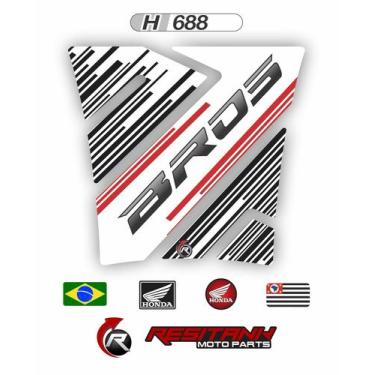 Imagem de Adesivo Protetor Tanque Moto NXR Bros 160 H688 - Resitank
