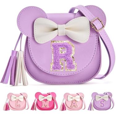Imagem de ONECOCOA Presentes de aniversário para meninas, bolsa infantil, presentes para meninas, carteira infantil, presente de Natal para crianças de 2, 3, 4, 5, 6, 7, 8 anos, Roxa, R
