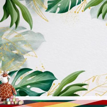 Imagem de Papel de Parede Folhagem Tropical  Decoração Natural e Sofisticada - A