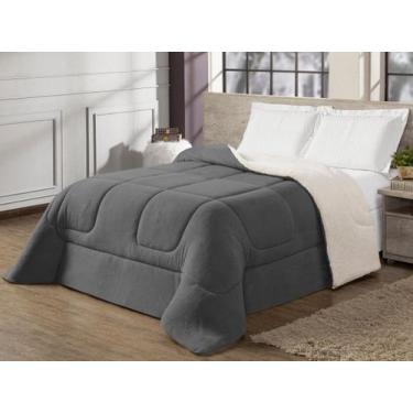 Imagem de Coberdrom Sherpa Queen Edredon Pele De Carneiro - Charme do Detalhe, C