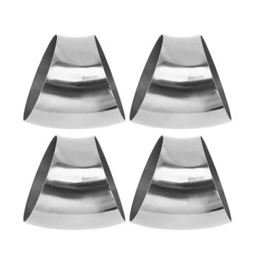 Imagem de Motoforti 4 peças 45 graus mandril curva cotovelo carro modificado tubo de escape tubulação 10.8 cm espessura OD 1,5 mm/16GA 108x125x1,5 mm 201 aço inoxidável tom prata