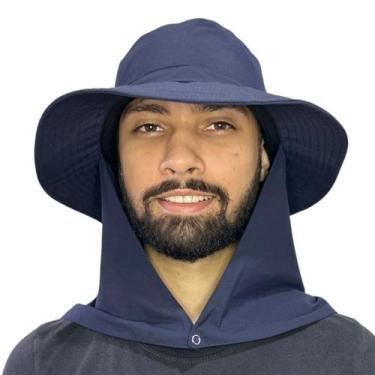 Imagem de Chapéu Legionário Protetor Nuca máxima Uv50+ - Ellepsun, Marinho, UN