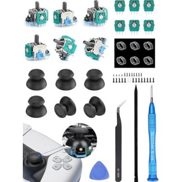Imagem de gubasa Substituição De Joystick Ps5 Para Sony Playstation 5 Kit De Reparo De Controle Ps5 Para Substituição De Joystick Analógico Ps5 Módulo De Sensor 3D Joystick Para Controle Dualsense Ps5 Acessór
