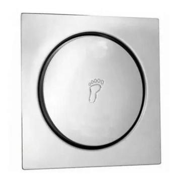 Imagem de Ralo Click Inteligente Para Banheiro Quadrado 10x10 Cm Inox - Dama