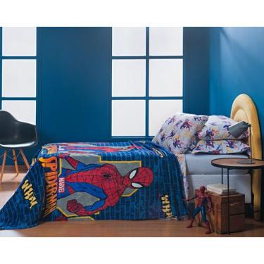 Imagem de Manta Cobertor Infantil Spider Man & Avengers Solteiro - 1,50x2,20 - L