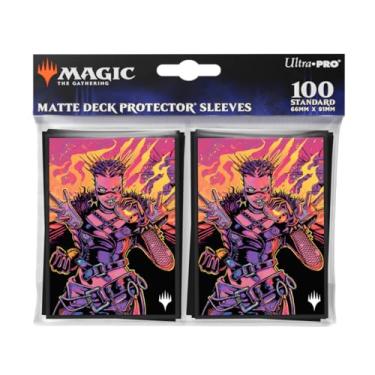 Imagem de Ultra PRO - Mangas Aetherdrift Far Fortune, End Boss 100ct Deck Protector® para Magic: The Gathering, cartas esportivas, cartas MTG, D&D, tamanho para caber em cartões de tamanho padrão, acessório