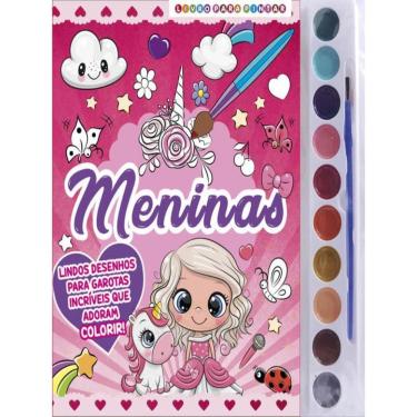 Imagem de Meninas Livro Para Pintar Com Aquarela