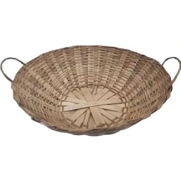 Imagem de Cesta Bandejão Balaio Bambu 40cm Cesto Artesanal Decoração M