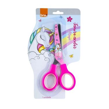 Imagem de Tesoura Escolar de Aço Unicornio 13cm Magic brw