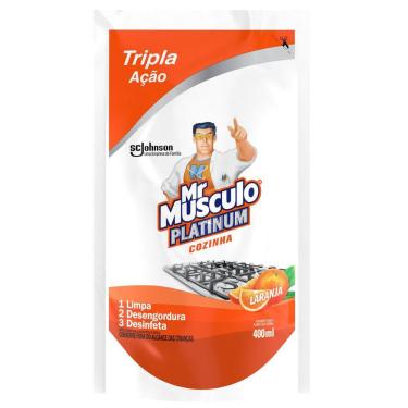 Imagem de Desinfetante para Uso Geral Mr Músculo Tripla Ação Laranja Platinum 400ml