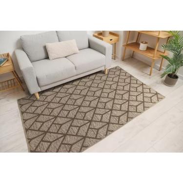 Imagem de Tapete Funcional Tecido Cobogó 150X200 Cm Geometrico 32