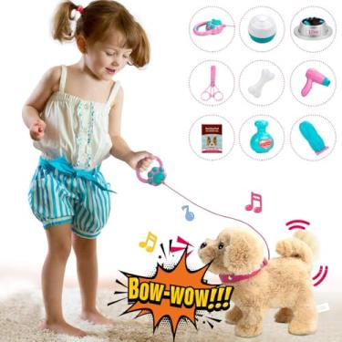 Imagem de Koonie Talking Plush Golden Retriever Toy Repeats What You Say, Barks and Walks - Electronic Interactive Stuffed Puppy for Kids