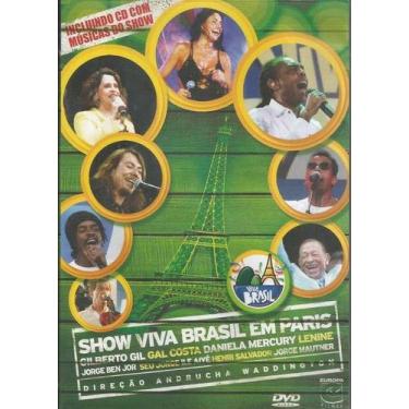 Imagem de CD + DVD Show Viva Brasil Gilberto Gil Gal Costa Lenine - EUROPA FILME