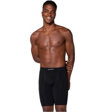 Imagem de Cueca Lupo Sem Costura AM Long Leg - Adulto, XG, Preto