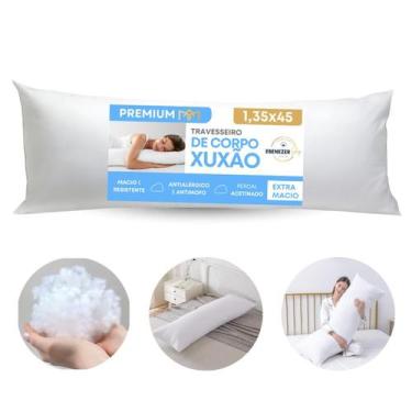 Imagem de Travesseiro De Corpo Xuxão Antialérgico Fibra Siliconada Alívio Gestan