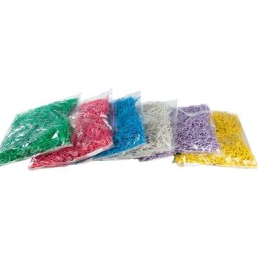 Imagem de Fecho Plástico Amarrilho 8cm Várias Cores 25kg  Lacre c/ Arame p/ Saco