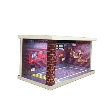 Imagem de Diorama Expositor Garagem Cenário Para Miniatura Escala 1/32 Com Iluminação Led (Park-1)
