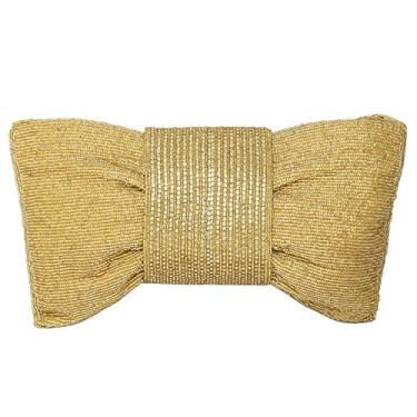 Imagem de Aheli Bolsas de mão douradas, presente para mulheres, casamento, feitas à mão, para noite, festa, nupcial, clutch, Dourado 4