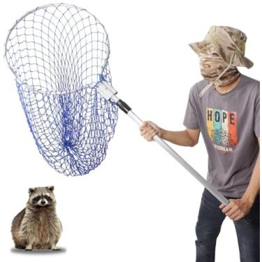 Imagem de Smarkey Rede de Captura de Controle de Animais, Ferramenta de Armadilha para Cães, Gatos, Guaxinins, Gambás, Gansos, Pássaros, Galinhas, Pombos, Aves E Pequenos Animais(Alça de 61" com Arco de Diâmetr