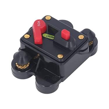 Imagem de Proteção do Disjuntor 1/4in de Sobrecorrente, Redefinição Manual DC 12-48V Com Interruptor Manual, Ideal para Veículos, Motores, Caminhões (50a)
