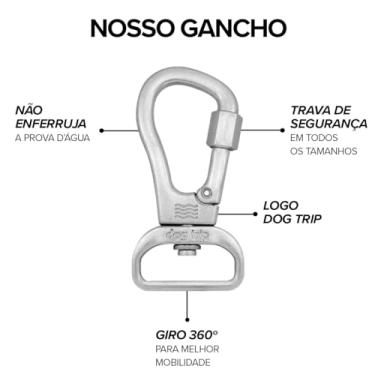 Imagem de Dog Trip Brasil Coleira Guia 10 Metros Para Cães Cachorro Adestramento Passeio Porte Grande Médio Pequeno (G, Red)