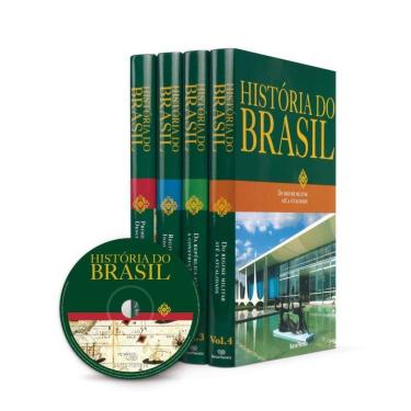 Imagem de Coleção Barsa História Do Brasil 2 Edição - 4 Livros + Cd