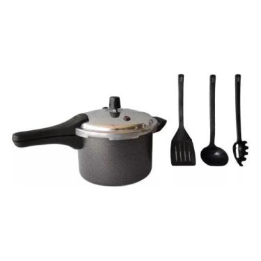 Imagem de Panela De Pressão Colorida - 4,5 Litros Fechamento Externo Craqueada  