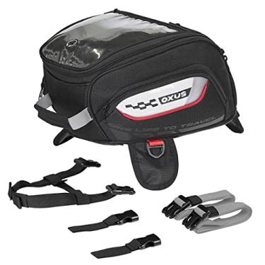 Imagem de ViaTerra OXUS MOTORCYCLE BAG (À base de alças) | Capacidade de 13 L | Converte em mochila, base sem arranhões, rede EBC, capa de chuva externa | Ajuste universal para passeios e passeios de aventura