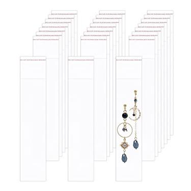 Imagem de Sacos de celofane de 5 cm x 20 cm de comprimento, autoadesivos, 200 peças, bolsa de joias transparente para violoncelo, sacos plásticos, 1 mil, para pretzel padaria, biscoitos, doces, artesanato