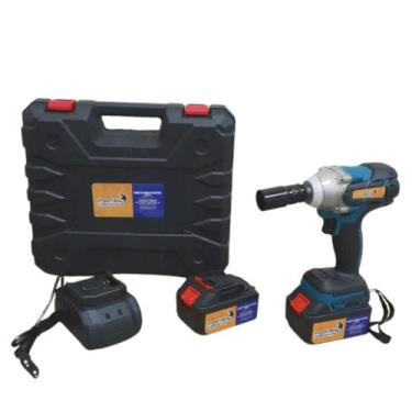 Imagem de Chave de impacto elétrica a bateria com bateria extra - Importway