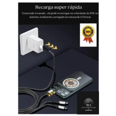 Imagem de Carregador Power Bank Por Indução 10.000 Turbo Ultra Rápido - kapbom