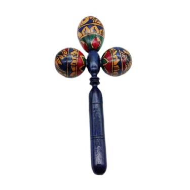 Imagem de TTETTZ Instrumento musical de instrumento de percussão de maraca shaker para acompanhamento de concertos, Azul