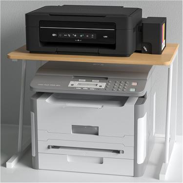 Imagem de Suporte Para Impressora De Mesa, Suporte Para Impressora, Suporte Para Impressora A Laser De Madeira, Mesa Para Escritório Em Casa, Prateleira De Armazenamento De, log color, 49.6x37.2x37.8cm