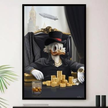 Imagem de Genérico, Quadro Tio Patinhas Bitcoin Escritorio Decorativo A3 35x45cm